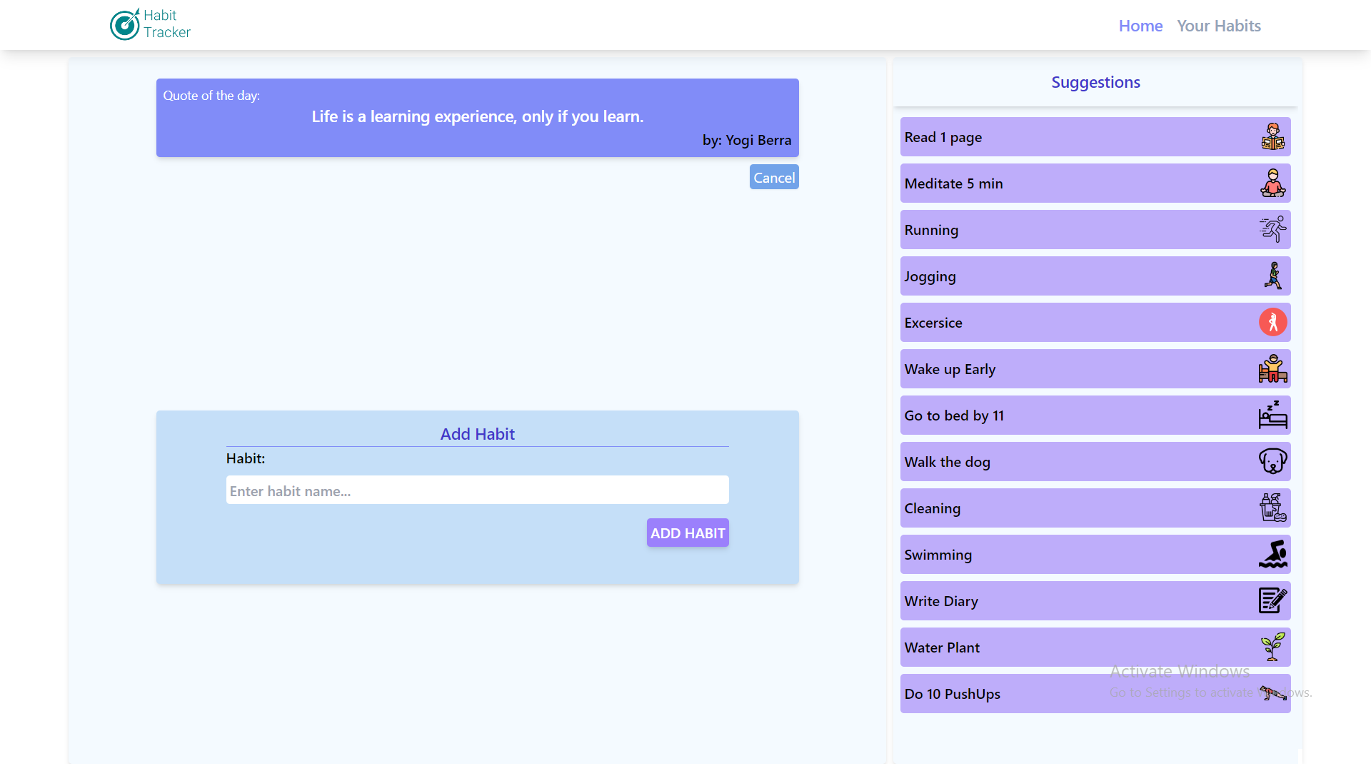 Habit-tracker Banner